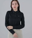 【SALE／30%OFF】St ANDREWS 格子ジャガード長袖シャツ (WOMENS) セントアンドリュース トップス ポロシャツ ブラック…