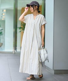 【SALE／35%OFF】coen 【MARKET(マーケット)】スキッパーフレンチスリーブワンピース(インフルエンサー紹介アイテム) コーエン ワンピース・ドレス ワンピース レッド ブラック