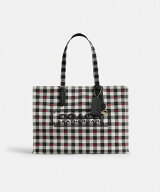 【SALE／40%OFF】COACH OUTLET 【公式】トート バッグ・ギンガム プリント コーチ　アウトレット バッグ …