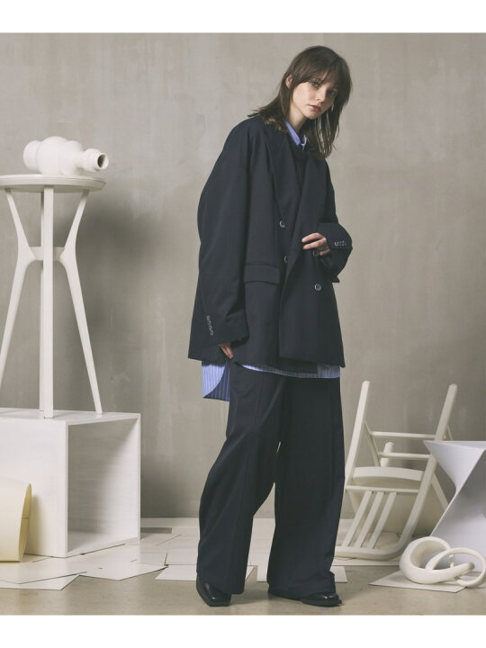 楽天市場】MAISON SPECIAL Wool Mix Prime-Over Peaked Lapel Double 