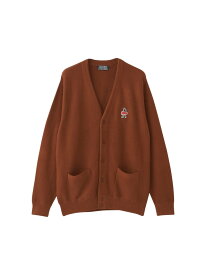 HYSTERIC GLAMOUR VIXEN GIRLワッペン カーディガン ヒステリックグラマー トップス カーディガン ブラウン レッド グリーン ネイビー ブラック【送料無料】