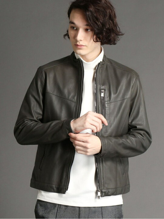 楽天市場】【SALE／50%OFF】MONSIEUR NICOLE シープレザーライダース 