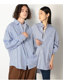 【SALE／40%OFF】Purple&Yellow ストライプビッグシャツ コムサイズム トップス シャツ・ブラウス ブルー ブラウン【RBA_E】【送料無料】