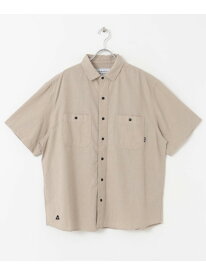 【SALE／30%OFF】Sonny Label POLeR EMB CHAMBRAY SHORT-SLEEVE SHIRTS サニーレーベル トップス シャツ・ブラウス ブラウン ブルー【RBA_E】【送料無料】