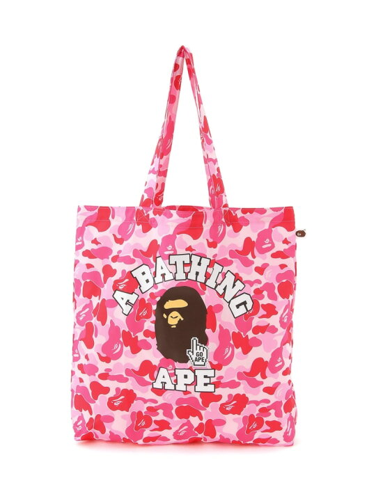 楽天市場】A BATHING APE BAPE CAMO GO APE POINTER COLLEGE TOTE BAG 