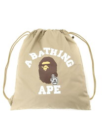 A BATHING APE GO APE POINTER COLLEGE KNAPSACK ア ベイシング エイプ バッグ リュック・バックパック ベージュ ブラック ネイビー グリーン【送料無料】