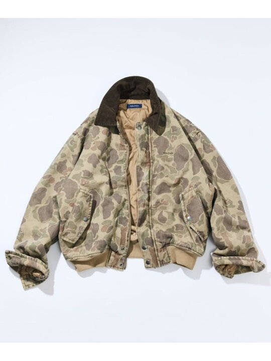 楽天市場】【SALE／50%OFF】NAUTICA カモ柄ボンバージャケット ダック 