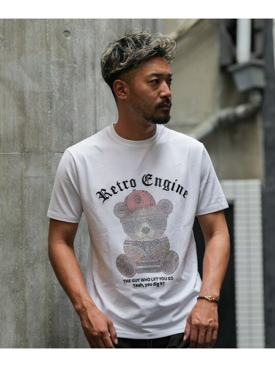 楽天市場】Retro Engine Sparkling Bear TEE アダムスジャグラー