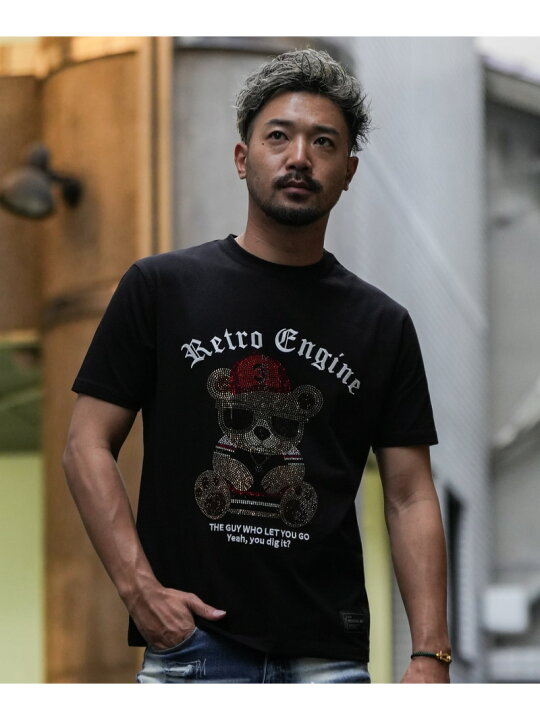 楽天市場】Retro Engine Sparkling Bear TEE アダムスジャグラー 