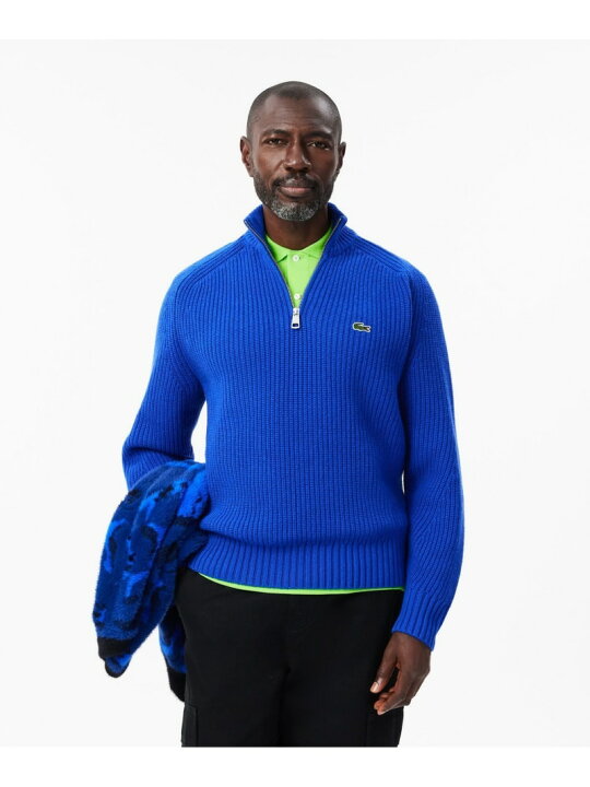 楽天市場】【SALE／40%OFF】LACOSTE エッセンシャルハーフジップウール 