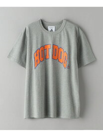 【SALE／30%OFF】BEAUTY&YOUTH UNITED ARROWS 【別注】 ＜TACOMA FUJI RECORDS＞ HOT DOG TEE ユナイテッドアローズ アウトレット トップス カットソー・Tシャツ グレー ホワイト【RBA_E】【送料無料】