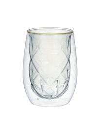 Francfranc ダイヤ ダブルウォールグラス フランフラン 食器・調理器具・キッチン用品 グラス・マグカップ・タンブラー グレー