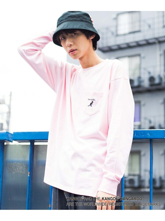 楽天市場 Wego M 別注カンゴールポケットロンt ウィゴー カットソー Tシャツ ピンク パープル ブラウン ブラック ベージュ ホワイト Rakuten Fashion Men
