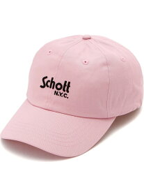 Schott COTTON TWILL CAP LOGO/コットンツイル キャップ ショット 帽子 その他の帽子 ネイビー ブラック ピンク ベージュ カーキ【送料無料】