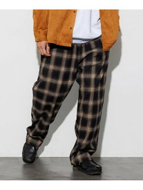 【SALE／10%OFF】RED KAP 別注 SMU WIDE CHEF PANTS/ネルチェックシェフパンツ 25AW フリークスストア パンツ その他のパンツ ネイビー ブラウン【RBA_E】【送料無料】