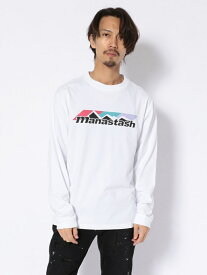 BEAVER MANASTASH/マナスタッシュSCHEMELOGOLONGSLEEVETEE長袖Tシャツ ビーバー トップス カットソー・Tシャツ ホワイト ブラック【送料無料】