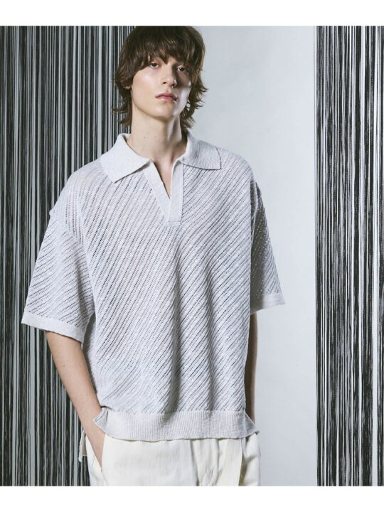 楽天市場】MAISON SPECIAL Slub Yarn Bias Mesh Prime-Over Short 