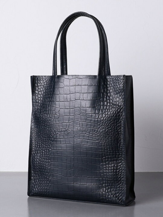 楽天市場 Sale 50 Off United Arrows Unitedarrows スタンプクロコトートバック ユナイテッドアローズ バッグ トートバッグ ネイビー ブラック Rba E 送料無料 Rakuten Fashion Men