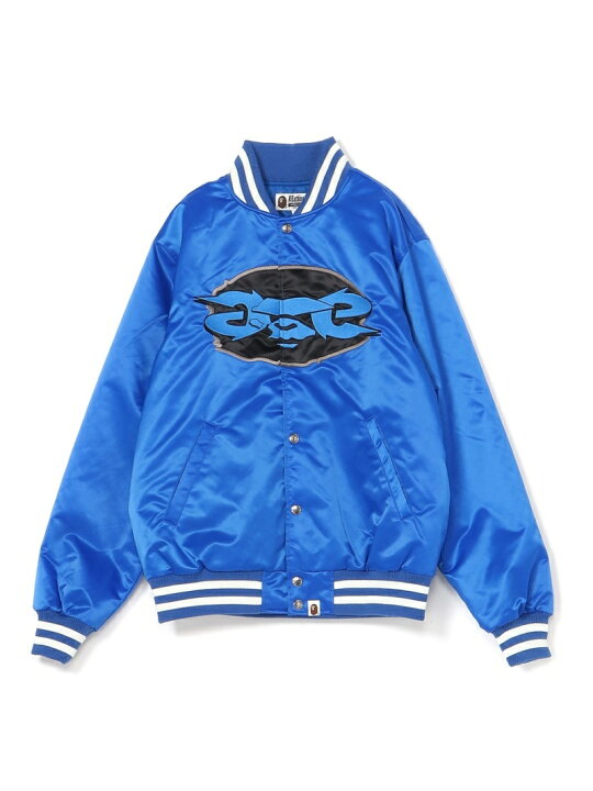 楽天市場】A BATHING APE APE RELAXED FIT NYLON VARSITY JACKET ア