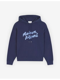 Maison Kitsune MAISON KITSUNE/(M)MAISON KITSUNE HANDWRITTEN OVERSIZED HOODIE メゾン キツネ トップス パーカー・フーディー ブルー【送料無料】