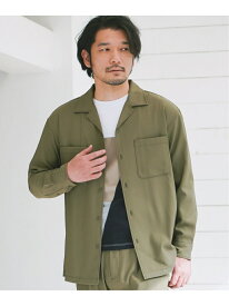 【SALE／40%OFF】IKKA LOUNGE イージーケアCPOシャツ イッカ トップス シャツ・ブラウス グリーン【RBA_E】