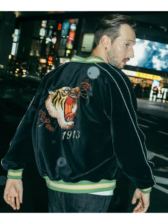 楽天市場】Schott SOUVENIR JACKET/スーベニアスカジャン 顔虎 