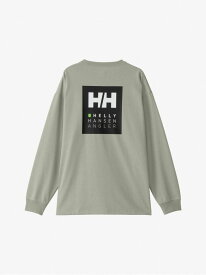 HELLY HANSEN ロングスリーブHHアングラーロゴティー ヘリーハンセン トップス カットソー・Tシャツ ホワイト ブラック【送料無料】