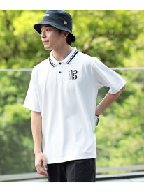 BEAMS GOLF ORANGE LABEL ＜MEN＞BEAMS GOLF ORANGE LABEL / 音符ロゴ ストレッチポロシャツ ビームス ゴルフ トップス ポロシャツ ホワイト ブラック【送料無料】