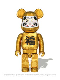 A BATHING APE NEW YEAR BE@RBRICK DARUMA 1000% M ア ベイシング エイプ インテリア・生活雑貨 おもちゃ・ゲーム・フィギュア ゴールド【送料無料】