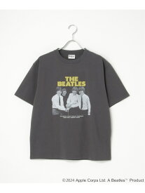 VENCE share style MENs THE BEATLES ザ ビートルズ フォトプリントTシャツ ヴァンス エクスチェンジ トップス カットソー・Tシャツ グレー ホワイト ブラック【送料無料】