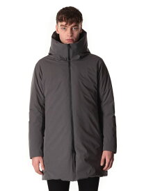 ATTACHMENT 3LAYER LIGHT TAFFETA HOODED DOWN COAT アタッチメント ジャケット・アウター ダウンジャケット・ダウンベスト グレー ブラック【送料無料】