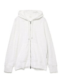 【SALE／50%OFF】SEAGREEN (M)ZEBRA PILE JQ HOODIE タトラスコンセプトストア トップス パーカー・フーディー ブラック ホワイト【RBA_E】【送料無料】