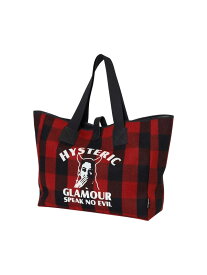 HYSTERIC GLAMOUR SPEAK NO EVIL トートバッグ ヒステリックグラマー バッグ その他のバッグ ブラック レッド【送料無料】