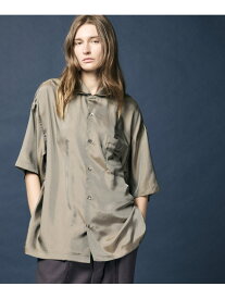 MAISON SPECIAL 【LIMITED EDITION】Prime-Over Short Sleeve Open Collar Shirt メゾンスペシャル トップス シャツ・ブラウス グレー ブラック カーキ ブルー パープル ピンク ベージュ ブラウン【送料無料】