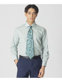 Paul Stuart 【Nikkei magazine掲載】ストライプ柄ドレスシャツ ポール・スチュアート トップス シャツ・ブラウス グリーン レッド【送料無料】