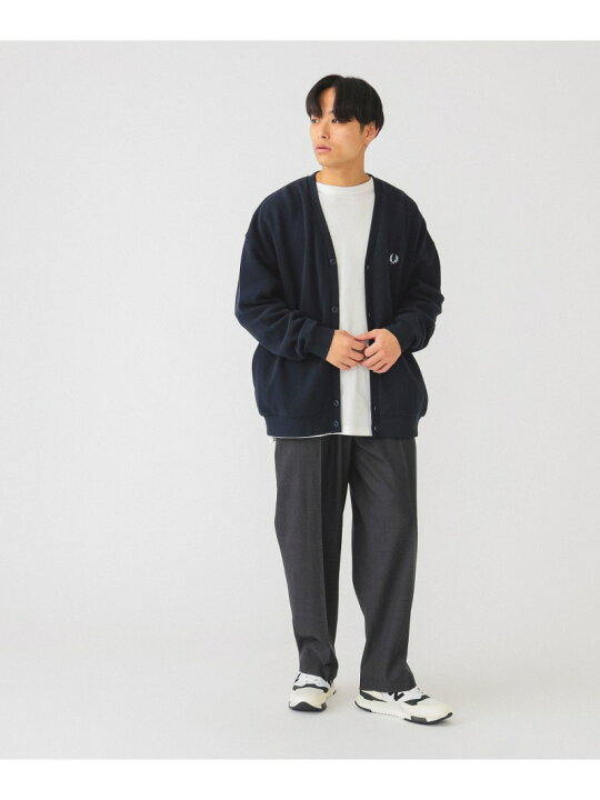 楽天市場】BEAMS FRED PERRY * BEAMS / 別注 鹿の子 カーディガン 