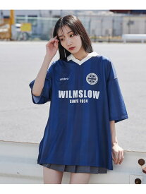 WEGO MEN'S 別注UMBROサッカーシャツ(S) ウィゴー トップス カットソー・Tシャツ ネイビー ベージュ ホワイト【送料無料】