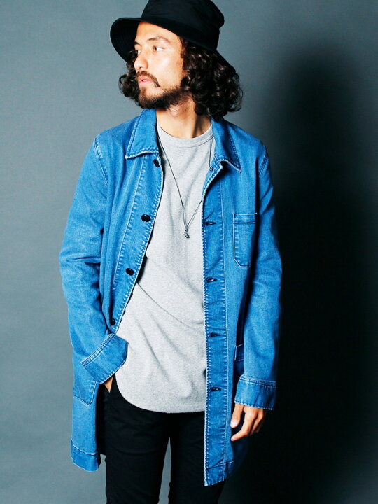 楽天市場】Magine TENCEL DENIM SHOP COAT:テンセルデニムショップ 