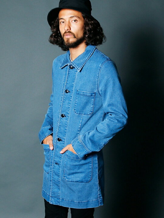 楽天市場】Magine TENCEL DENIM SHOP COAT:テンセルデニムショップ 