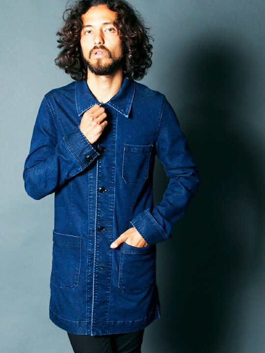 楽天市場】Magine TENCEL DENIM SHOP COAT:テンセルデニムショップ 