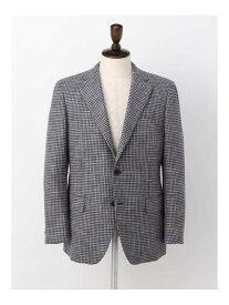 【SALE／30%OFF】Aquascutum MEN Wool Silk Houndstooth Jacket アクアスキュータム ジャケット・アウター テーラードジャケット・ブレザー ネイビー【RBA_E】【送料無料】