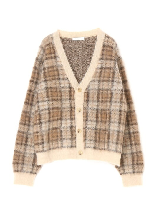 楽天市場】JieDa MOHAIR CHECKED CARDIGAN ジエダ トップス 