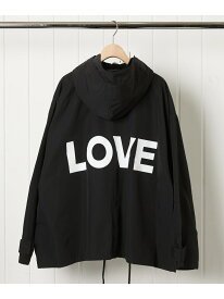 KATHARINE HAMNETT KATHARINE HAMNETT/(U)REBEL PARKA WITH LOVE リバースプロジェクトストア トップス パーカー・フーディー ブラック カーキ【送料無料】