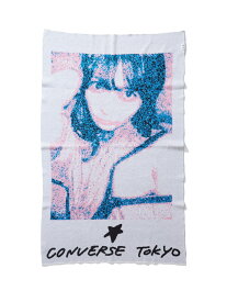 CONVERSE TOKYO 【CONVERSE TOKYO*米原康正*似鳥沙也加】DIGITAL JACQUARD SHAWL コンバーストウキョウ インテリア・生活雑貨 ブランケット・ひざ掛け レッド【送料無料】