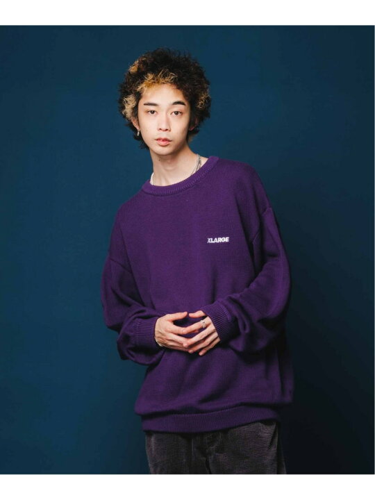 楽天市場】【SALE／50%OFF】XLARGE STANDARD LOGO CREWNECK KNIT 