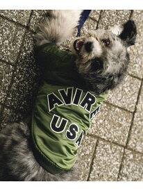 AVIREX 《DOG WEAR/ドッグ ウェア》MA-1 LOGO /ドックウェア エムエーワン アヴィレックス ペット用品 ペットウェア・ペット服 グリーン レッド【送料無料】