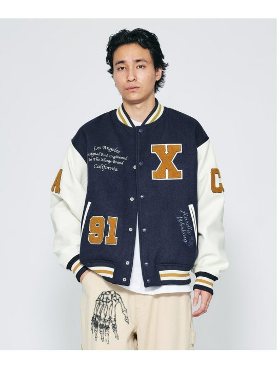 楽天市場】【SALE／10%OFF】XLARGE OG LOGO VARSITY JACKET ジャケット  