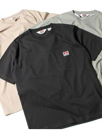 BEN DAVIS / WHITE LABEL 【BEN DAVIS(ベンデイビス)】POCKET TEE / クルーネック ピスポケット ブランドタグ 定番 無地 半袖Tシャツ ナバル トップス カットソー・Tシャツ ブラック グレー ホワイト カーキ ベージュ イエロー グリーン ネイビー ブルー パープル