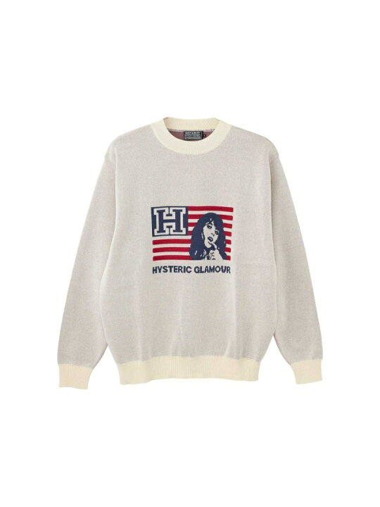 楽天市場】HYSTERIC GLAMOUR H AND STRIPESジャカード セーター 