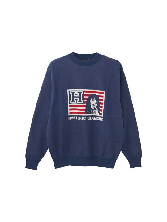楽天市場】HYSTERIC GLAMOUR H AND STRIPESジャカード セーター 